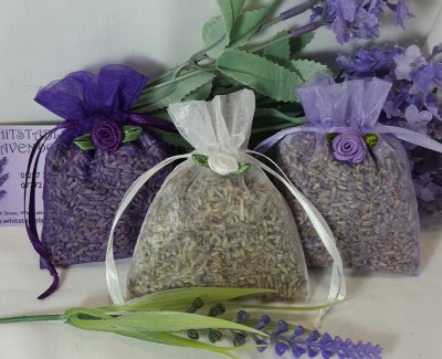 Dried Lavender Seeds in Small Organza Bag