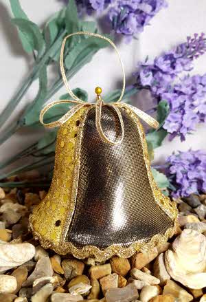 Tree Decoration - Christmas Bell - Gold