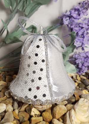 Tree Decoration - Christmas Bell - Silver