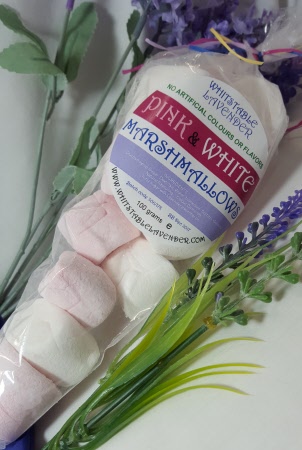 SWEET - Pink & White Marshmallows with Lavender
