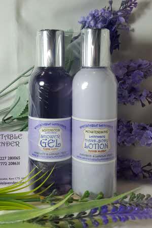 Lavender Shower Gel with Lavender Hand and Body Lotion - 100ml Gift Pack