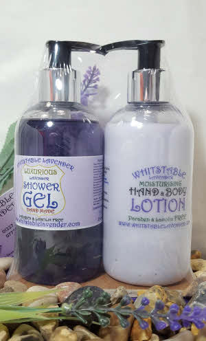 Lavender Shower Gel and Hand & Body Lotion 250ml gift pack